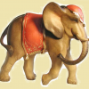 Ulli 11cm color; Elefant stehend
